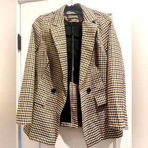 Houndstooth blazer
